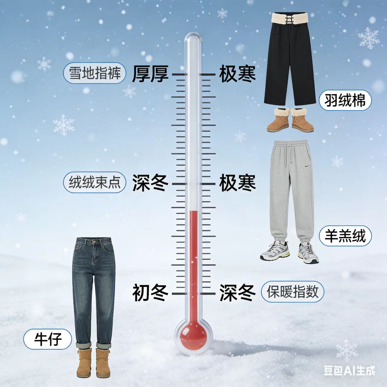 裤装温度计从九分裤到加绒阔腿裤的冬季生存指南