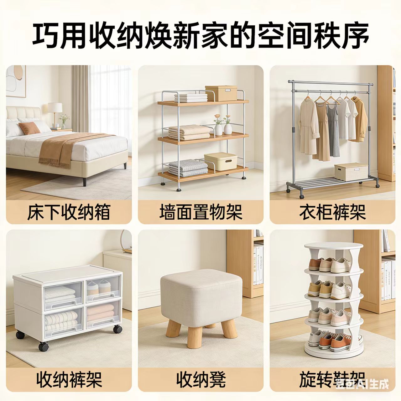 多功能收纳神器让家里告别杂乱空间瞬间变大更整洁